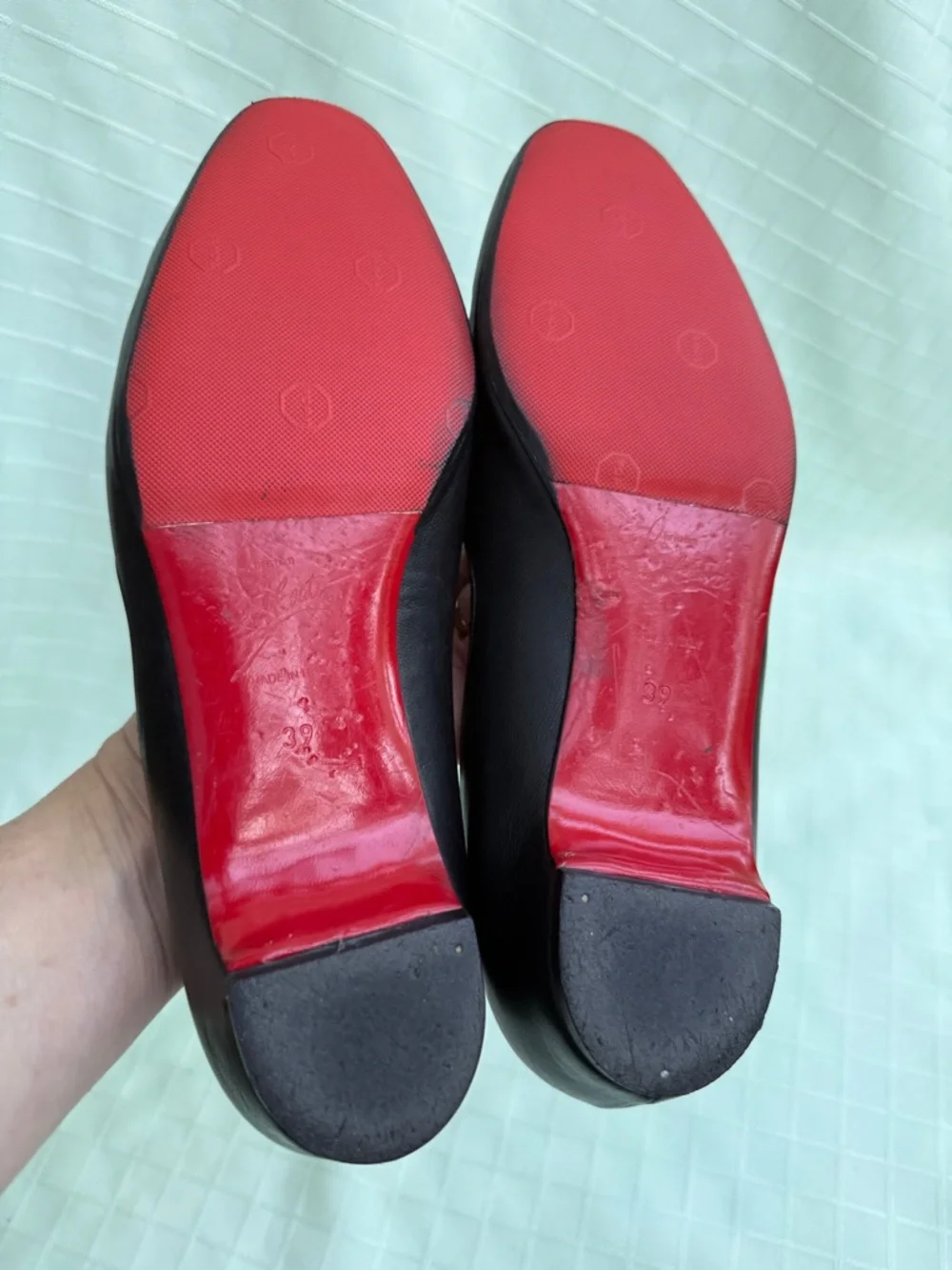 Christian Louboutin Black Leather Tassel Loafers in Original Dust Bag
